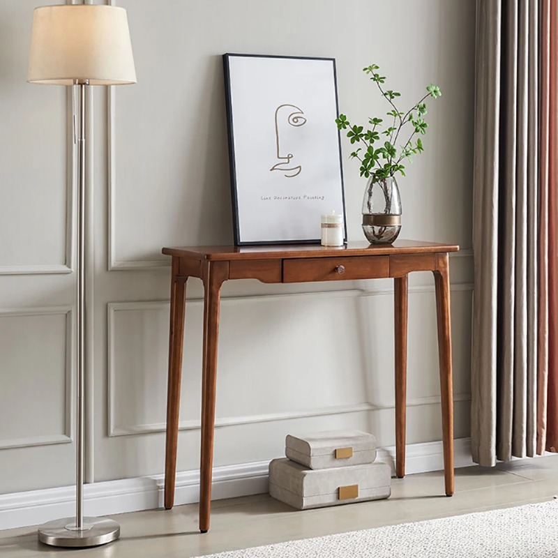 Desk Setup Minimalist - โต๊ะคอนโซลสไตล์มินิมอลสมัยใหม่ ความงามแบบวินเทจ โต๊ะคอนโซลห้องนั่งเล่นสุดหรู ดีไซน์สวยงาม เฟอร์นิเจอร์โถงทางเข้า