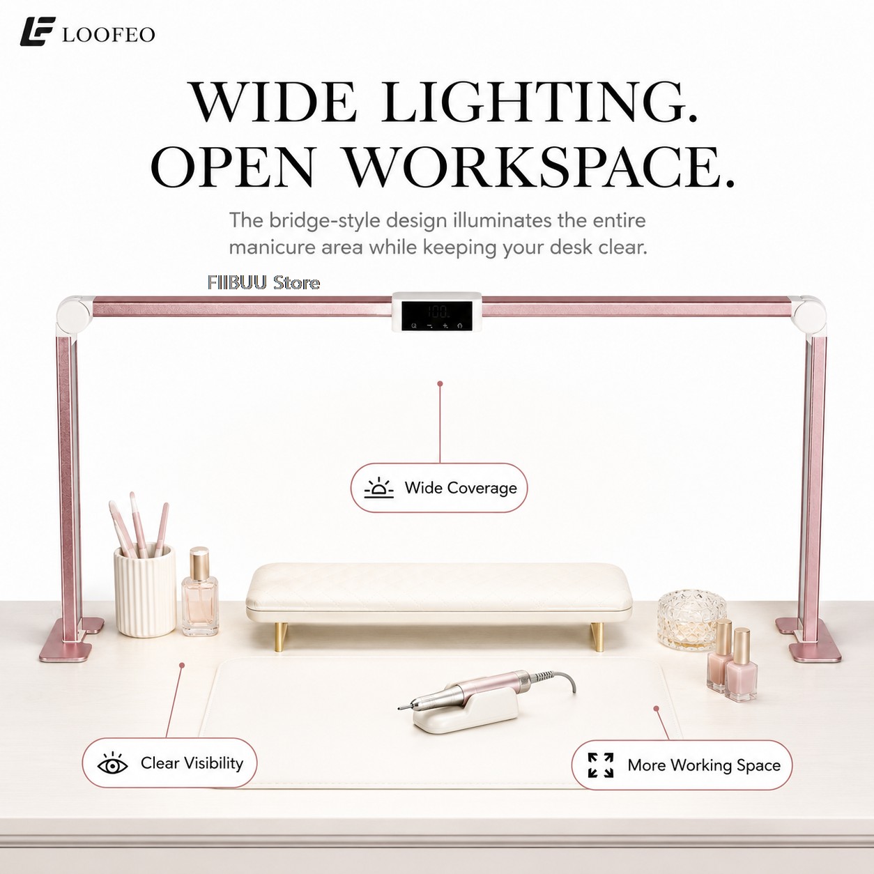 โคมไฟ LED สำหรับโต๊ะทำเล็บมืออ - Desk Setup Lamp บทวิจารณ์และราคา